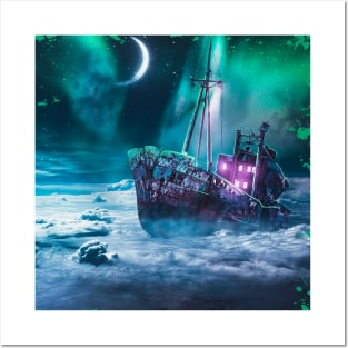 pirates ship fantasy art. sci-fi Posters and Art